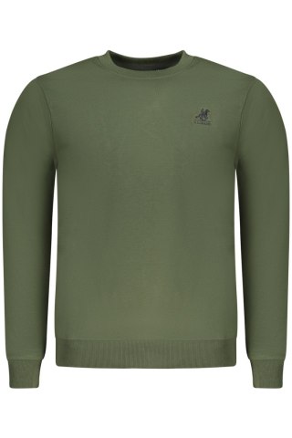 BLUZA POLO US GRAND BEZ ZAMKA MĘSKA ZIELONA (Verde)