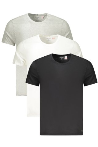 CALVIN KLEIN MĘSKA KOSZULKA Z KRÓTKIM RĘKAWEM SZARA (Grigio)