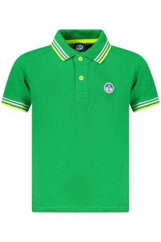 NORTH SAILS DZIECIĘCA KOSZULKA POLO Z KRÓTKIM RĘKAWEM W KOLORZE ZIELONYM (Verde)