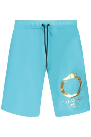 TRUSSARDI MĘSKIE KRÓTKIE SPODNIE NIEBIESKIE (Azzurro)