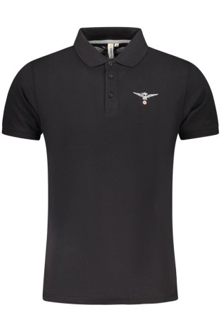 ARMY 1659 CZARNY MĘSKI POLO Z KRÓTKIM RĘKAWEM (Nero)