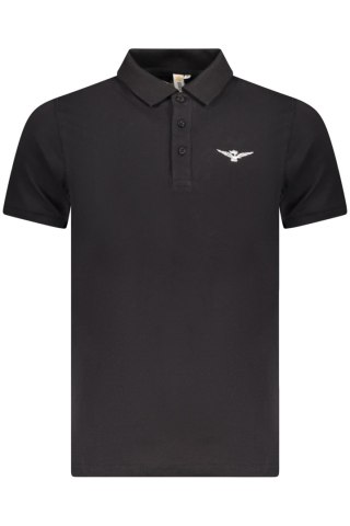 ARMY 1659 CZARNY MĘSKI POLO Z KRÓTKIM RĘKAWEM (Nero)