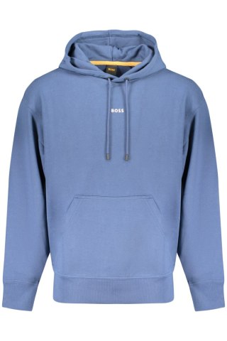 BOSS MĘSKA BLUZA Z ROZPINANYM NA ZAMEK NIEBIESKI (Blu)
