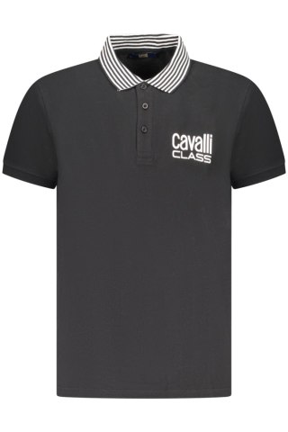 CAVALLI CLASS POLO KRÓTKI RĘKAW MĘSKI CZARNY (Nero)