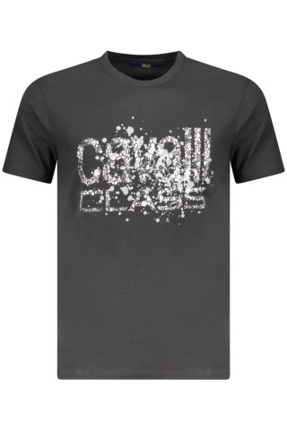 KOSZULKA CAVALLI CLASS Z KRÓTKIM RĘKAWEM MĘSKA CZARNA (Nero)