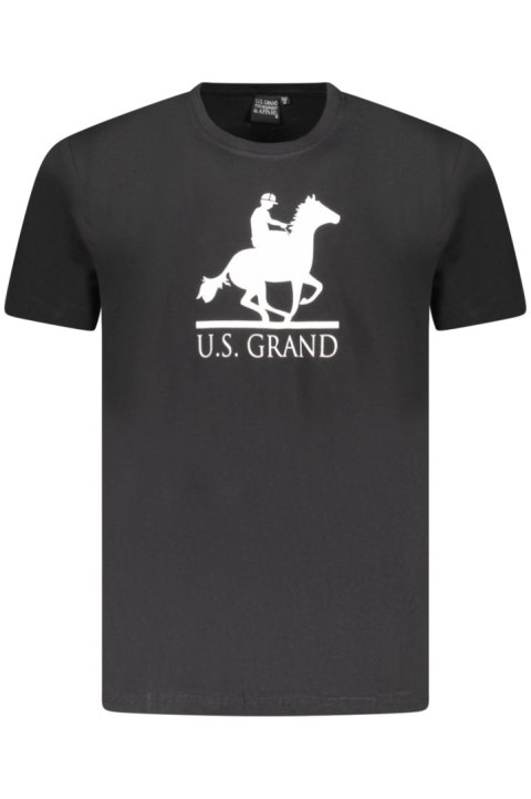 KOSZULKA Z KRÓTKIM RĘKAWEM US GRAND POLO MĘSKA CZARNA (Nero) KOSZULKA Z KRÓTKIM RĘKAWEM US GRAND POLO MĘSKA CZARNA (Nero)