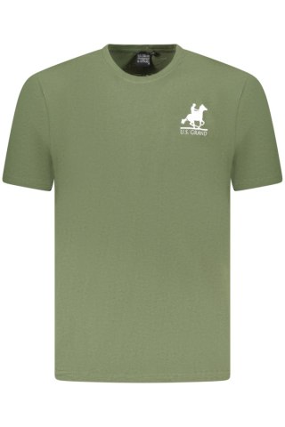 KOSZULKA Z KRÓTKIM RĘKAWEM US GRAND POLO MĘSKA ZIELONA (Verde)