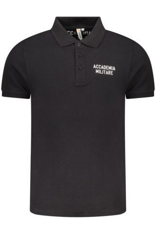 MILITARY ACADEMY CZARNY MĘSKI POLO Z KRÓTKIM RĘKAWEM (Nero)