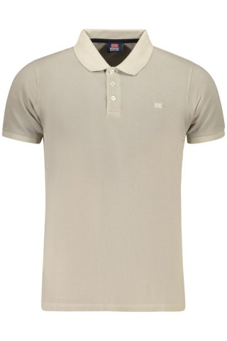 NORWEGIA 1963 MĘSKA KOSZULKA POLO Z KRÓTKIM RĘKAWEM BEŻOWA (Beige)