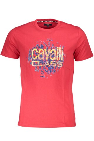 KOSZULKA CAVALLI CLASS Z KRÓTKIM RĘKAWEM MĘSKA CZERWONA (Rosso)