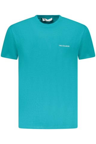 TRUSSARDI KOSZULKA Z KRÓTKIM RĘKAWEM MĘSKA NIEBIESKA (Azzurro)