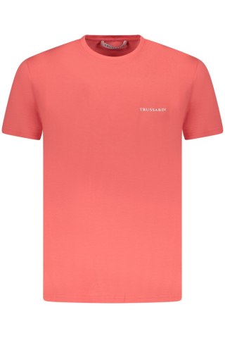 TRUSSARDI MĘSKA KOSZULKA Z KRÓTKIM RĘKAWEM RÓŻOWA (Rosa)
