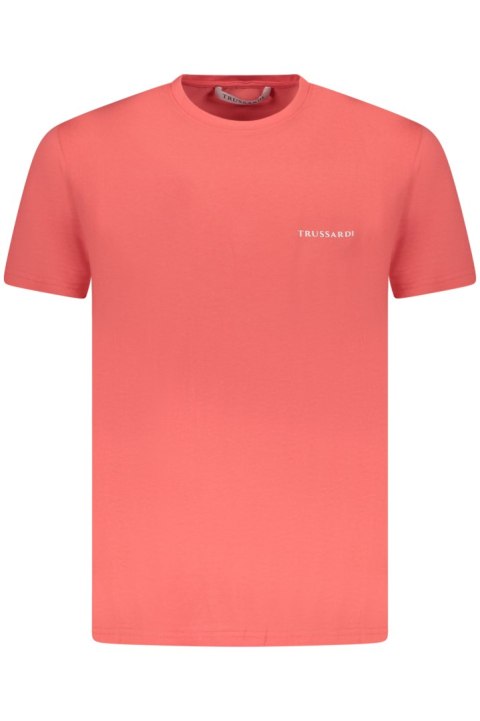 TRUSSARDI MĘSKA KOSZULKA Z KRÓTKIM RĘKAWEM RÓŻOWA (Rosa)
