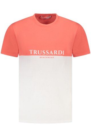 TRUSSARDI MĘSKA KOSZULKA Z KRÓTKIM RĘKAWEM RÓŻOWA (Rosa)