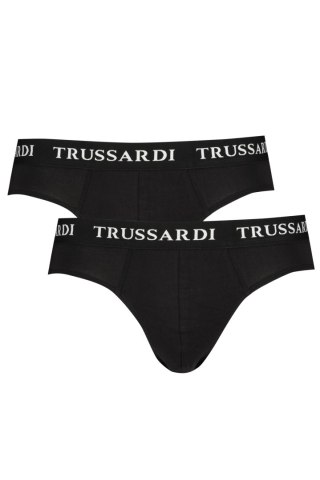 TRUSSARDI MĘSKIE CZARNE SLIPSY (Nero)