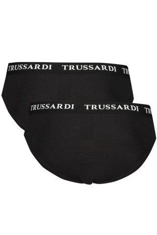 TRUSSARDI MĘSKIE CZARNE SLIPSY (Nero)