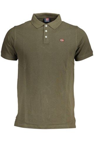 NORWEGIA 1963 MĘSKA KOSZULKA POLO Z KRÓTKIM RĘKAWEM ZIELONA (Verde)