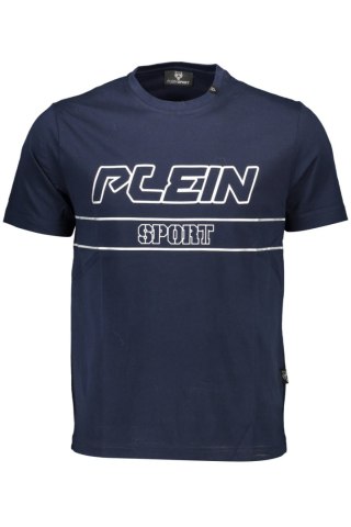 KOSZULKA Z KRÓTKIM RĘKAWEM PLEIN SPORT MĘSKA NIEBIESKA (Blu)