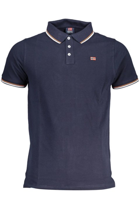 NORWEGIA 1963 MĘSKA KOSZULKA POLO Z KRÓTKIM RĘKAWEM NIEBIESKA (Blu) NORWEGIA 1963 MĘSKA KOSZULKA POLO Z KRÓTKIM RĘKAWEM NIEBIESKA (Blu)