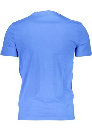 KOSZULKA Z KRÓTKIM RĘKAWEM GUESS JEANS MĘSKA NIEBIESKA (Blu)