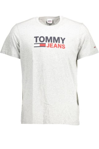 TOMMY HILFIGER MĘSKA KOSZULKA Z KRÓTKIM RĘKAWEM SZARA (Grigio)