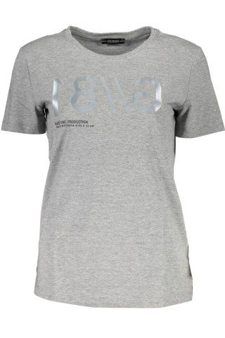 KOSZULKA Z KRÓTKIM RĘKAWEM GUESS JEANS DAMSKA SZARA (Grigio)