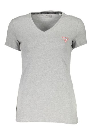 KOSZULKA Z KRÓTKIM RĘKAWEM GUESS JEANS DAMSKA SZARA (Grigio)