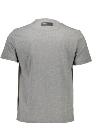 KOSZULKA Z KRÓTKIM RĘKAWEM PLEIN SPORT MĘSKA SZARA (Grigio)