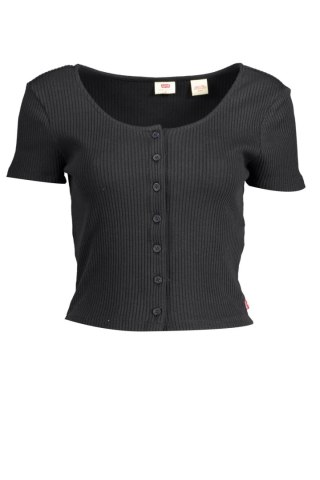 KOSZULKA Z KRÓTKIM RĘKAWEM LEVI&#39;S DAMSKA CZARNA (Nero)