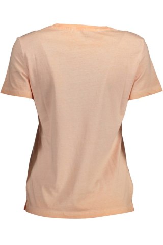 GUESS JEANS DAMSKA KOSZULKA Z KRÓTKIM RĘKAWEM RÓŻOWA (Rosa)
