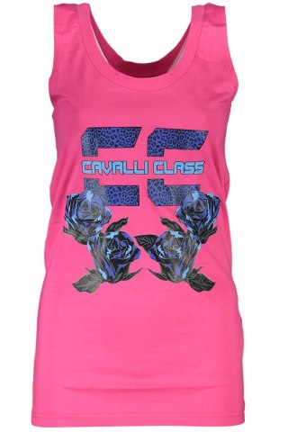 CAVALLI CLASS DAMSKI RÓŻOWY TANK TOP (Rosa)