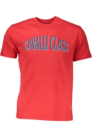 KOSZULKA CAVALLI CLASS Z KRÓTKIM RĘKAWEM MĘSKA CZERWONA (Rosso)