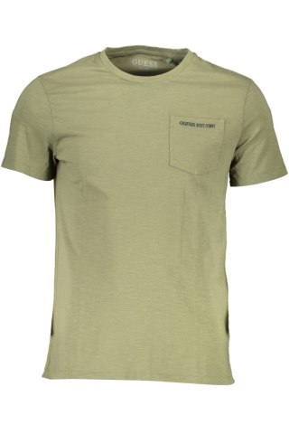 KOSZULKA Z KRÓTKIM RĘKAWEM GUESS JEANS MĘSKA ZIELONA (Verde)