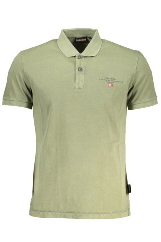 KOSZULKA POLO NAPAPIJRI Z KRÓTKIM RĘKAWEM MĘSKA ZIELONA (Verde)