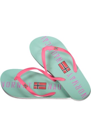 NORWEGIA 1963 DAMSKIE KLAPKI OBUWIE NIEBIESKIE (Azzurro)