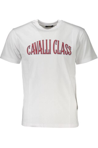 KOSZULKA CAVALLI CLASS Z KRÓTKIM RĘKAWEM MĘSKA BIAŁA (Bianco)