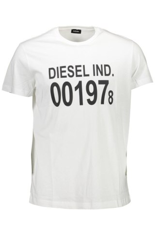 KOSZULKA Z KRÓTKIM RĘKAWEM DIESEL MĘSKA BIAŁA (Bianco)