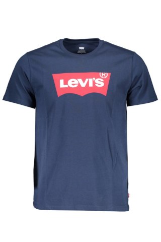 LEVI&#39;S MĘSKA KOSZULKA Z KRÓTKIM RĘKAWEM NIEBIESKA (Blu)
