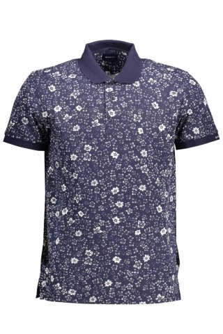 GANT POLO KRÓTKI RĘKAW MĘSKI NIEBIESKI (Blu)