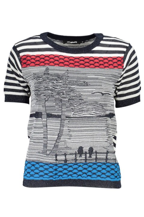 NIEBIESKI SWETER DAMSKI DESIGUAL (Blu)