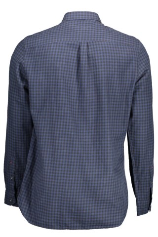 KOSZULKA POLO Z DŁUGIM RĘKAWEM MĘSKA NIEBIESKA (Blu)