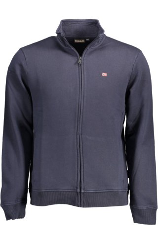 BLUZA MĘSKA NAPAPIJRI Z ZAPINKIEM NIEBIESKA (Blu)