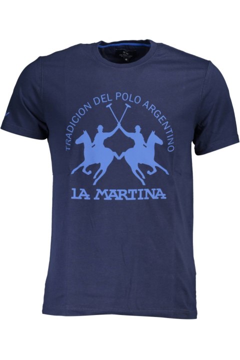 LA MARTINA MĘSKA KOSZULKA Z KRÓTKIM RĘKAWEM NIEBIESKA (Blu) LA MARTINA MĘSKA KOSZULKA Z KRÓTKIM RĘKAWEM NIEBIESKA (Blu)