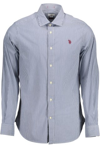 KOSZULKA POLO Z DŁUGIM RĘKAWEM MĘSKA NIEBIESKA (Blu)