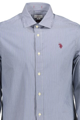 KOSZULKA POLO Z DŁUGIM RĘKAWEM MĘSKA NIEBIESKA (Blu)