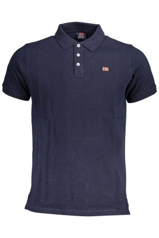NORWEGIA 1963 MĘSKA KOSZULKA POLO Z KRÓTKIM RĘKAWEM NIEBIESKA (Blu)