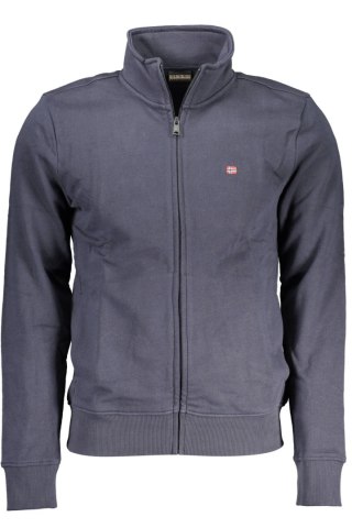 BLUZA MĘSKA NAPAPIJRI Z ZAPINKIEM NIEBIESKA (Blu)