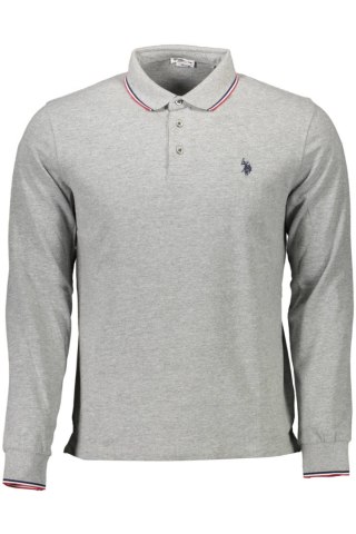 POLO Z DŁUGIM RĘKAWEM MĘSKIE POLO SZARE (Grigio)