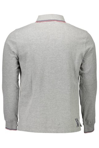 POLO Z DŁUGIM RĘKAWEM MĘSKIE POLO SZARE (Grigio)