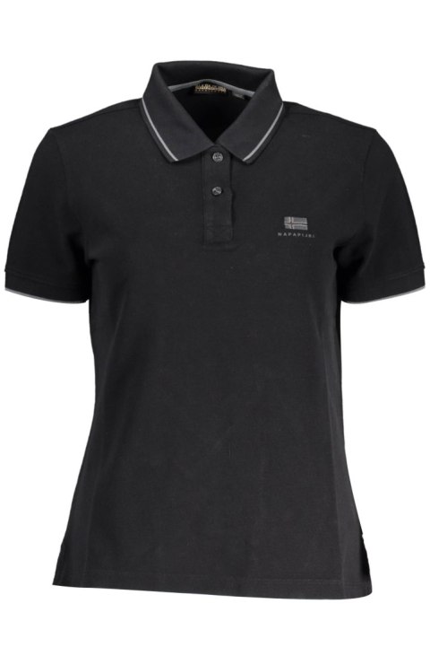 NAPAPIJRI POLO Z KRÓTKIM RĘKAWEM DAMSKIM CZARNYM (Nero) NAPAPIJRI POLO Z KRÓTKIM RĘKAWEM DAMSKIM CZARNYM (Nero)